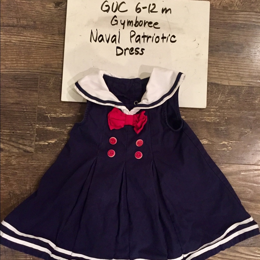SOLD—GUC 6-12 Gymboree Nautical Sailor Patriotic Dress